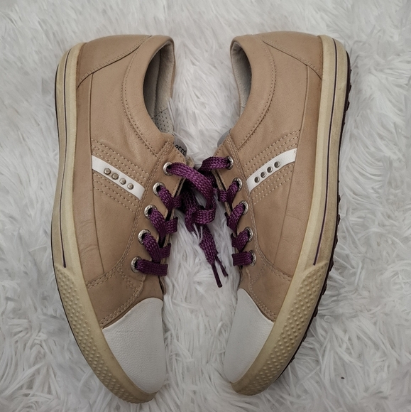 Ecco Women's Street Golf Shoes Leather Upper Lace Up Size 38 - Picture 5 of 10